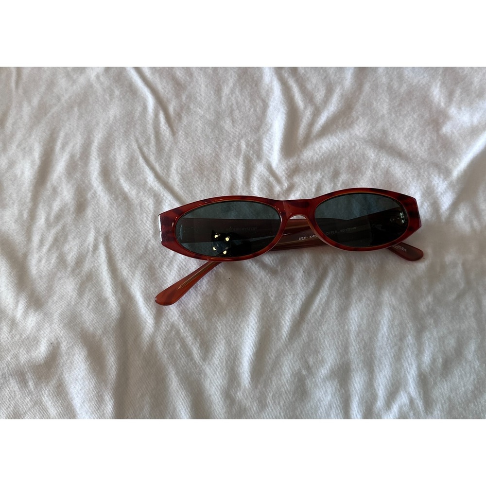 Vintage Oval Sunglasses Black Noir Designer Fashion Frame Lenses 90's Y2K Style